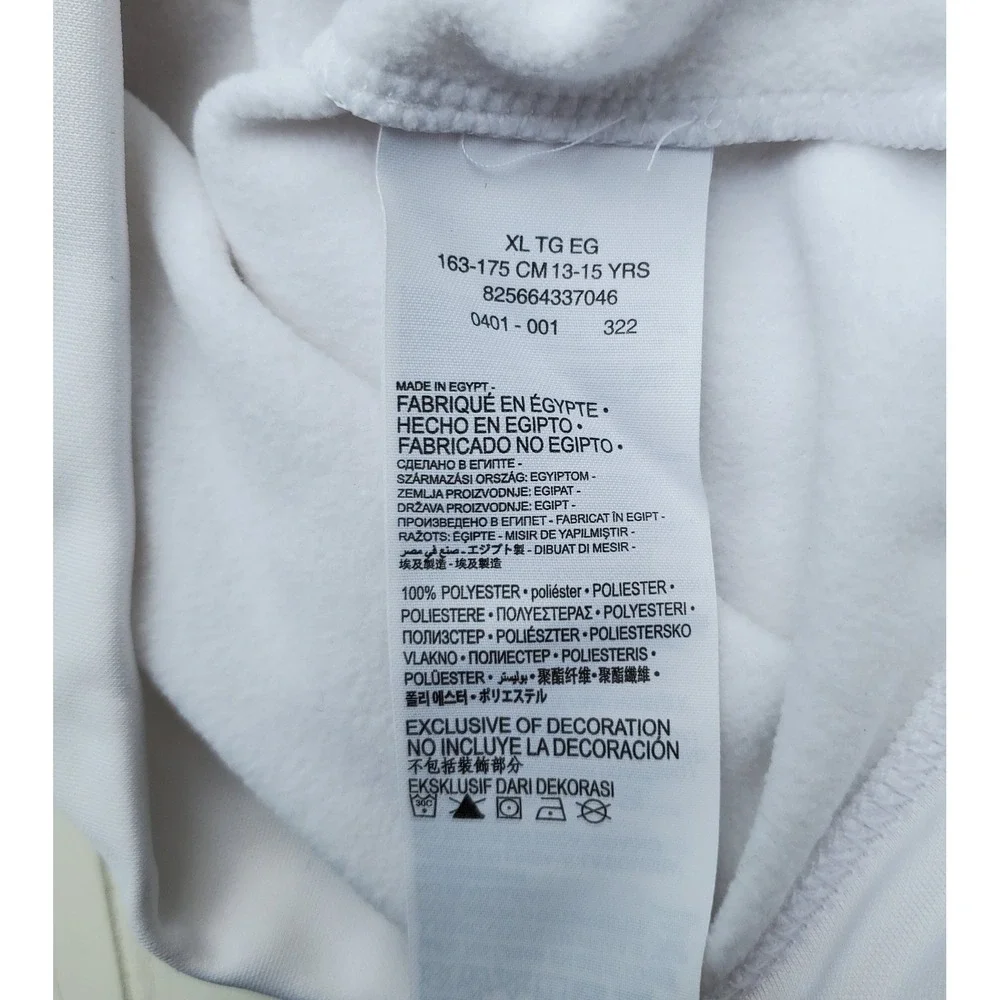 Nike 3 Brand NWOT Russell Wilson Level Up Hoodie Kids XL White Dri-FIT Sports